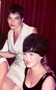 Aunty Moira with a pixy haircut and Aunty Eithne with an updo.